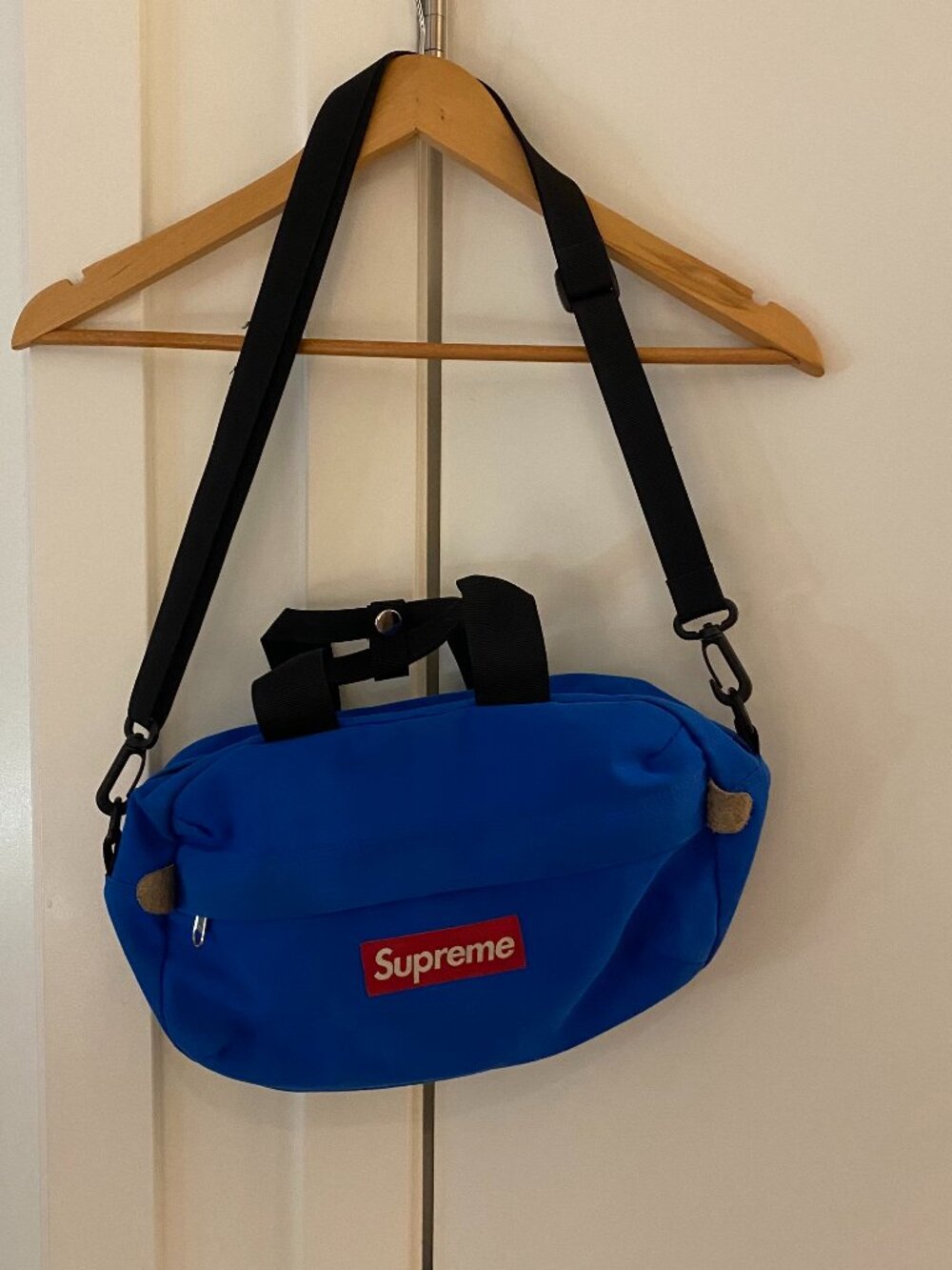 RARE SUPREME sunbrella waist shoulder bag blue SS/09